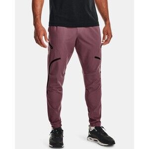 Under Armour UA Unstoppable Cargo Pants Mens Maroon Stretch Athleisure Jogger M